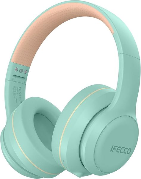 Amazon.com: IFECCO Wireless Headphones Over Ear,Bluetooth Noise Canceling Headphones with Microphone,Foldable HiFi Stereo Bluetooth Headset with Soft Protein Earpads for Travel,Home,Office (Green) : Electronics Headphones Cute, Home Office Green, School Headphones, Comfortable Headphones, Noise Canceling Headphones, Office Green, Headset Bluetooth, Headphones Bluetooth, Headphones With Microphone