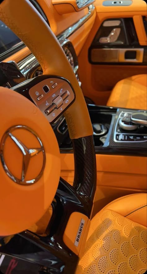 Orange Cars, Vacation Money, Car Must Haves, Orange Car, New Luxury Cars, Top Luxury Cars, Lux Life, Orange Interior, Benz Cars