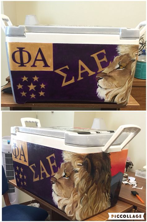 Sigma Alpha Epsilon Cooler, Sae Fraternity Cooler, Sae Cooler Ideas, Sae Formal Cooler Ideas, Sae Formal Cooler, Sae Frat Cooler, Sae Cooler, Sae Fraternity, Paddy Murphy