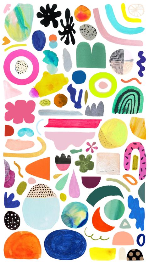 #colorful #shape #collage #print #bright #happy Ephemera Diy, Collage Shapes, Sketchbook Assignments, Geometric Collage, Shape Collage, Art 101, Colour Splash, Happy Times, Mark Making