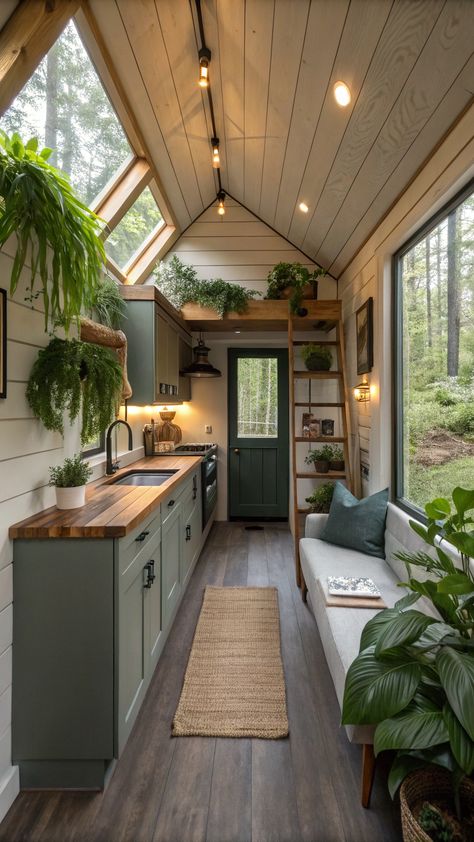 small cabin interior ideas Forest Cabin Aesthetic Interior, Small Cabin Interiors Rustic Simple, Small Lake Cabin Interiors, Small Cabin Interior Ideas, Small Cabin Ideas, Rustic Cabin Design, Lake House Renovation, Boho Cabin, Cabin Interior Ideas