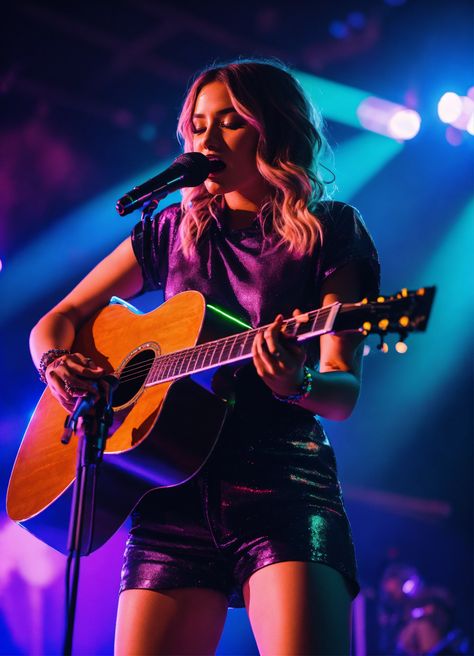 Female Speaker On Stage, Female Singers Aesthetic, Singer Pose, Singer Photoshoot, Shoot Moodboard, Woman Singing, Church Poster Design, Church Poster, Female Musicians