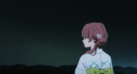 A Silent Voice, A Girl, Gif, Hair, Anime