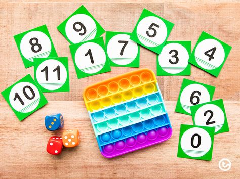 Sen Number Activities, Pop It Activities For Kids, Pop It Activities, Pop It Games, Subitizing Activities, Phoneme Segmentation, Primary School Classroom, Word Building Activities, Rest Time