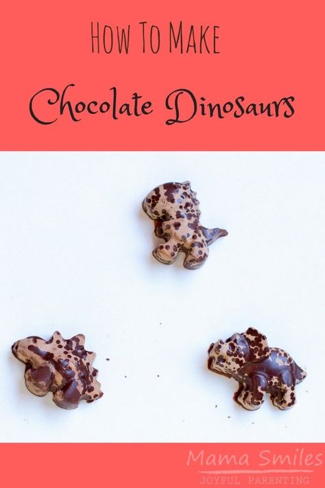 Kids love dinosaurs, and it is easy to make chocolate dinosaurs with your kids! Learn how, and read a cute picture book at the same time! via @mamasmiles Chocolate Dinosaur, Kid Foods, Kid Snacks, Mo Willems, Dinosaur Activities, Book To Read, Cute Picture, Kid Food, The Good Dinosaur