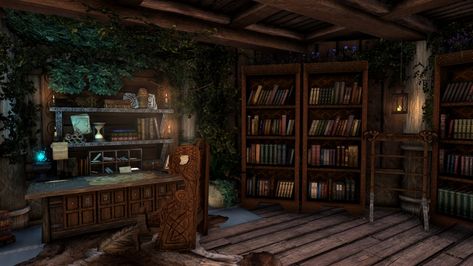 Skyrim House Interior, Skyrim Interior, Skyrim Bedroom, Eso Houses, Skyrim House, Herb Ideas, Medieval Bedroom, Interactive Backgrounds, Stylized Environment