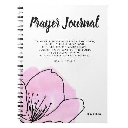 Prayer Journal Ideas Notebooks, Prayer Journal Cover, Journal Ideas Notebooks, Prayer Journal Ideas, Prayer Notebook, Notebook Cover Design, Psalm 37, Notebook Ideas, Custom Notebooks