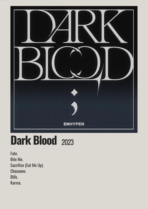 Dark Blood Album Cover, Album Cover Wall Decor, Minimalist Music, Grunge Posters, Music Poster Ideas, Music Poster Design, Pop Posters, Music Album Covers, Dark Blood