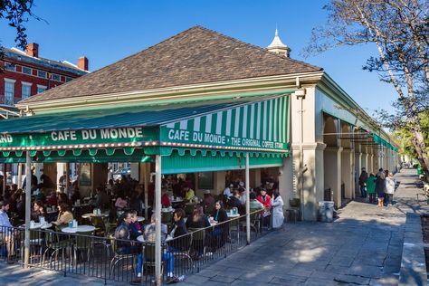 If you like to travel, you probably have a bucket list of places you want to hit throughout your lifetime. If you've been under the MO that seeing them will have to wait until you’re flush with cash, we have good news: There are lots of unforgettable, exotic locales that are entirely doable on a Cafe Du Monde Coffee, Bucket List Trips, New Orleans Coffee, Southern Architecture, New Orleans Hotels, The French Quarter, Hotel Villa, Bourbon Street, Bucket List Destinations