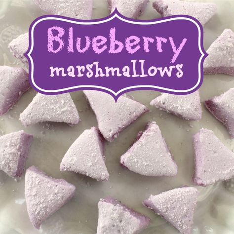 Blueberry Marshmallow SMORES | Crafts a la mode Smores Craft, Blueberry Treats, Marshmallow Recipes, Marshmallow Smores, S Mores Cupcakes, Smores Cupcakes, Gelatin Recipes, Butter Cupcakes, Blueberry Juice