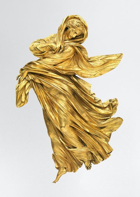 Golden Statue, Feminine Artwork, The Met Museum, Gold Statue, Free Illustration Images, Feminine Art, Statue Sculpture, Authentic Design, Bronze Sculpture