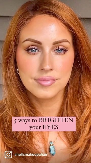 Brighter Eyes Make Up, Make Up Tired Eyes, Eye Makeup For Tired Eyes, Awake Eyes Makeup, How To Open Eyes With Makeup, How To Make Your Eyes Look Brighter, Makeup Tired Eyes, Youthful Eye Makeup, Makeup For Tired Looking Eyes