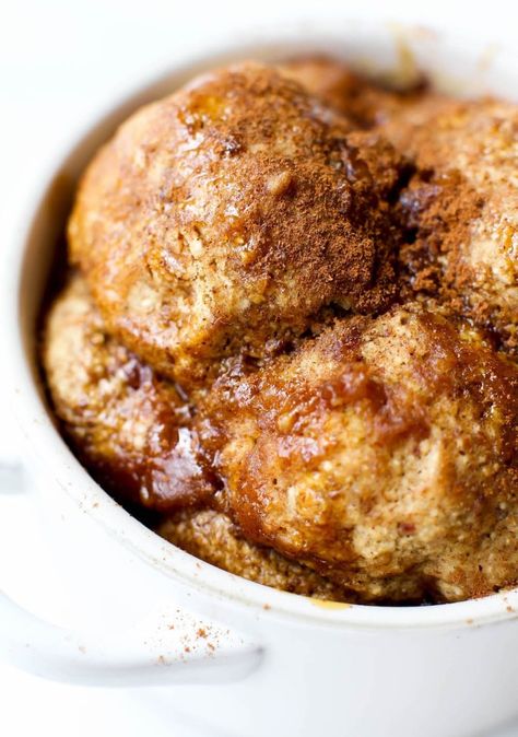 Vegan Monkey Bread Mug Cake {gluten-free & oil-free} Monkey Bread In A Mug, Mug Desserts, Bread In A Mug, Vegan Mug Cakes, Pear And Almond Cake, Easy Monkey Bread, Nutella Mug Cake, Lemon And Coconut Cake, Gluten Free Dough