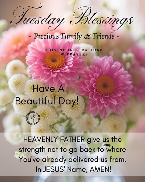 Have A Blessed Tuesday, Blessed Tuesday, Tuesday Blessings, Spiritual Awakening Quotes, Nana Shirts, Awakening Quotes, Have A Beautiful Day, Have A Blessed Day, Heavenly Father