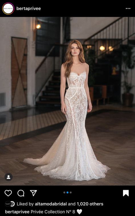 Beach Bridal Dresses, Wedding Dresses Mermaid Sweetheart, Berta Wedding Dress, Beaded Wedding Gowns, Berta Bridal, Wedding Reception Dress, Pretty Prom Dresses, Stunning Wedding Dresses, Gorgeous Wedding Dress