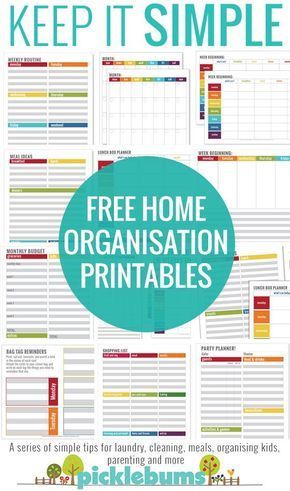 Free home organisation printables - simple ways to manage your household Home Organization Printables, Bill Organization Printables, Home Organization Binders, Cleaning Checklist Printable, Free Printables Organization, Office Organization At Work, Cleaning Schedule Printable, Organizing Paperwork, Bill Organization