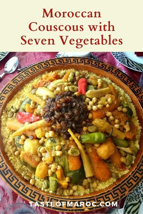 Vegetable Couscous Recipes, Moroccan Tagine Recipes, Fava Beans Recipes, Tagine Cooking, Moroccan Vegetables, Vegetable Couscous, Moroccan Couscous, Morocco Food, Moroccan Cooking