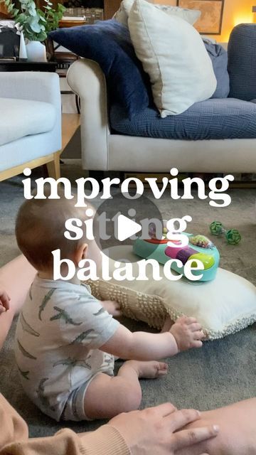 Marissa Penny, M.S., OTR/L on Instagram: "Sitting independently is a developmental milestone that typically occurs between 6-9 months of age. If your baby is in that range and working on becoming more stable with their sitting balance, you can try this! If your baby is younger (4-6 months), check out my other video for prop sitting as a way to introduce sitting (in my “sitting” highlight)

I’m showing examples here that anyone can set up no matter what toys you have!

Some other good sitting props:
@vtechtoys activity cube 
The front side of a push walker
An activity table with two legs removed so it is slanted 
@fisherprice kick and play piano 

👋🏼 hi! I’m Marissa. I’m a pediatric occupational therapist specializing in early intervention (birth-3). I help families support their baby’s d Sitting Up Baby, 6 Month Baby Activities, Baby Sitting, Activity Cube, Independent Play, Play Piano, Developmental Milestones, Early Intervention, Activity Table