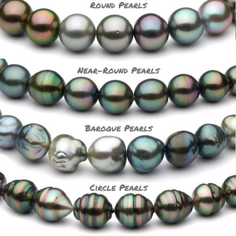 Tahitian Pearls - 3 Facts You MUST Know before you buy - Pearls of Joy Types Of Pearls, Tahitian Pearls Jewelry, 14k Gold Initial Necklace, Inexpensive Jewelry, Buy Pearls, Gold Letter Necklace, Tahitian Black Pearls, Initial Necklace Gold, Sea Pearl