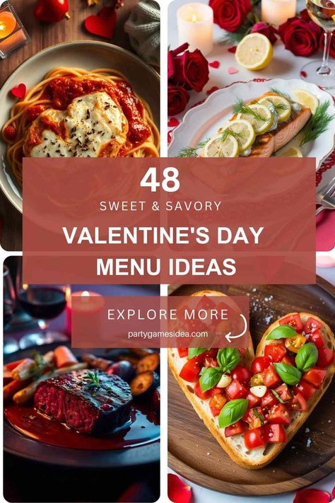 Valentine’s Day Menu Ideas are more than just a collection of recipes—they are an opportunity to create a memorable experience. Valentine Menu Idea, Valentine’s Day Dinner Menu Ideas, Love Dinner Romantic, Valentines Day Catering Ideas, Valentine Catering Ideas, Valentine Menu Dinner, Valentines Get Together, Valentines Day Lunch Ideas For Adults, Valentine's Day Dinner For Two