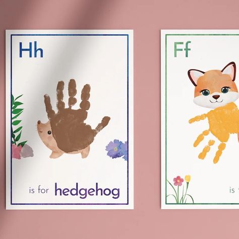 Hedgehog Handprint Craft, Hedgehog Handprint, Paint Animals, Footprint Crafts, Baby Handprint, Footprint Art, Handprint Craft, Teacher Things, Baby Footprints