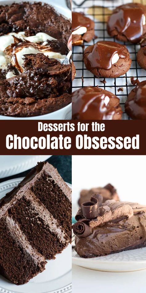 16 Desserts for the Chocolate Obsessed - Parade Extreme Chocolate Desserts, Unique Chocolate Desserts, Chocolate Birthday Desserts, Chocolate Desserts Fancy, Valentines Recipes Desserts, Chocolate Deserts, Best Chocolate Desserts, Chocolate Dessert Recipes, Health Life