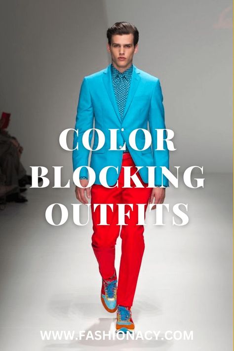 Color Blocking Outfits Men Color Blocking Outfits Men, Men's Formal Wear, Color Blocking Outfits, Outfits For Men, Mens Formal Wear, Mens Formal, Men Style Tips, Men's Grooming, Elevate Your Style