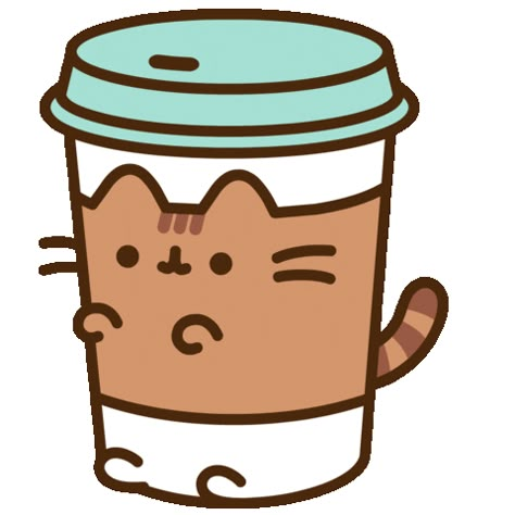 Kawaii Characters Animals, Gatto Cute, Pusheen Food, Pusheen Aesthetic, Pusheen Wallpaper, Pusheen Stickers, Cute Pusheen, Pusheen Love, Kawaii Coffee