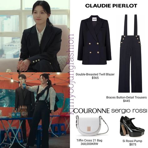 Kim Yoo-Jung in Episode 9 credit SBS, Couronne, Sergio Rossi, Claudie Pierlot | Instagram My Demon Kdrama Outfit, Summer Modest Outfits Casual, Do Do Hee Outfits, Do Do Hee My Demon Outfits, Logan Lee, Summer Modest Outfits, Drama Clothes, Fashion Outfits Korean, Elegant Summer Outfits