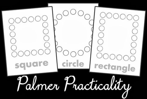 Palmer Practicality: Do a Dot Printables- Shapes Shape Dot Printables, Shape Do A Dot Printables Free, Do A Dot Shapes Free Printables, Marker Dot Printable, Dot Pages Printable, Transportation Activity, Preschool Binder, Dot Marker Printables, Teaching Shapes