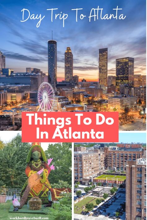 A quick guide on things to do for one day in Atlanta during a day trip to Atlanta. #atlanta Things To Do In Atlanta, Planning Trips, Visit Atlanta, Usa Destinations, Trip Destinations, Georgia Travel, Us Travel Destinations, Fun Activities To Do, Family Friendly Activities