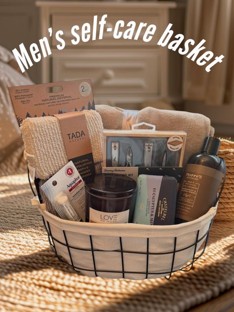 Treat the special man in your life to this carefully curated gift set designed to provide ultimate comfort, grooming essentials, and relaxation. Whether it's for a birthday, anniversary, Valentines Day, Father's Day, or just because, this basket offers premium products tailored for men who value quality and self-care. What's Inside: * Tan Reversible Micro Plush Throw (50" x 60"): Soft, cozy, and versatile, this throw provides the perfect warmth for relaxing the couch or bed * Pierre's Bergamot & Sandalwood Body Wash: A sophisticated scent paired with a gentle, nourishing formula for a refreshing shower experience. * Aquaphor Lip Repair: Soothes and protects dry lips with its dermatologist-recommended formula. * Two Tada Natural Exfoliating Bath & Shower Sponges: Enhance the bathing experie Aquaphor Lip, Lip Repair, Care Basket, Gift Guide For Men, Shower Sponge, Eucalyptus Mint, Earthy Scent, Relax Spa, Spa Kits