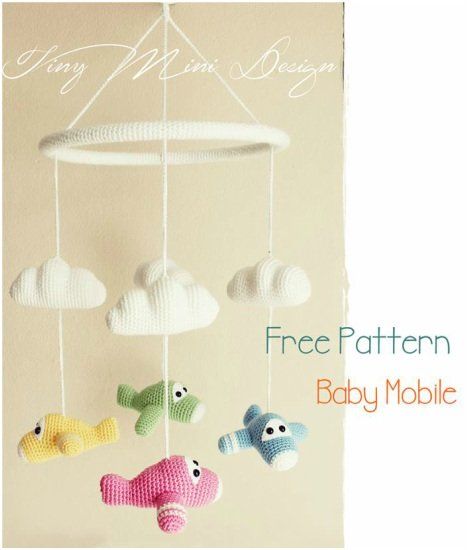 Airplane Mobile – Amigurumi Free Pattern | | Your Crochet Mobile Amigurumi, Crochet Baby Mobile, Airplane Mobile, Crochet Baby Mobiles, Crochet Mobile, Baby Mobiles, Crochet Baby Toys, Diy Mobile