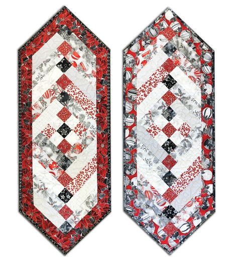 Free Christmas Table Runners, Friendship Braid Table Runner, French Braid Quilt Pattern Free Tutorial, French Braid Table Runner Free Pattern, French Braid Quilt Pattern Free, French Braid Table Runner, Table Runner Free Pattern, French Braid Quilt, Jelly Roll Projects