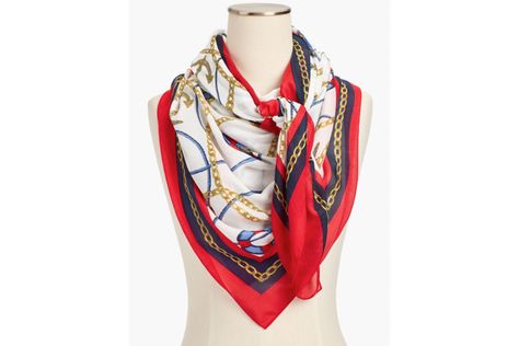 12 Nautical-Inspired Pieces for Summer Nautical Scarf, Scarf Sweater, Sporty Jacket, Designer Silk Scarves, Designer Scarf, Cute Scarfs, Pretty Scarves, The Lover, Cozy Scarf