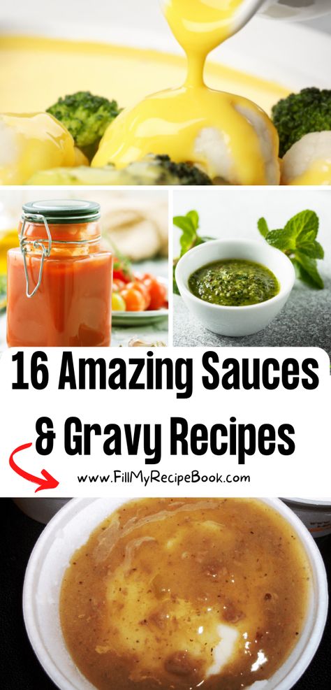 16 Amazing Sauces & Gravy Recipes - Fill My Recipe Book Gravies And Sauces, Cajun Gravy Recipe, Arbys Sauce Recipe, Cajun Gravy, Amazing Sauces, Gravy Sauce Recipe, Homemade Beef Gravy, Secret Sauce Recipe, Recipes Sauces