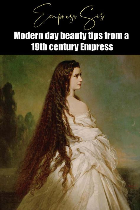 Stunningly beautiful, Austrian Empress Sisi was a legendary beauty who left behind a heritage of skincare and haircare that is indispensable even today. #sisiempress #sisihair #beauty #skincare #beautydiy Empress Of Austria, Walking On Broken Glass, Empress Sissi, Diy Haircare, Women Haircuts Long, Skincare Secrets, Beauty Mask, Long Hair Updo, Beauty Cream