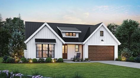 White Siding, American House Plans, Shed Dormer, Farmhouse Style House Plans, American House, Farmhouse House, Farmhouse Plan, House Plans Farmhouse, Modern Farmhouse Plans