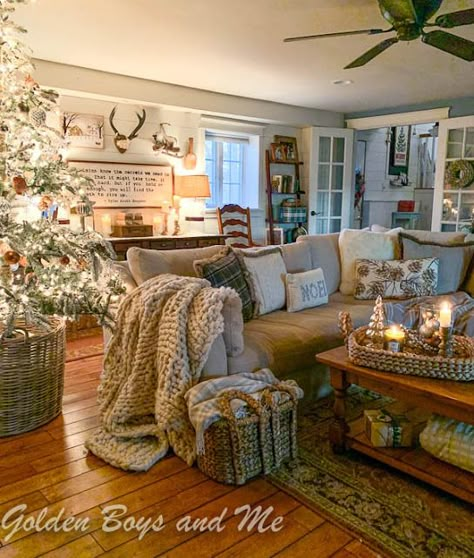 Christmas Home Tour 2020 | Golden Boys & Me White Tree Decorations, Wall Pantry Ideas, Wall Pantry, Baddie Bedroom Ideas, Baddie Bedroom, Mini Home Gym, Christmas House Tour, Cool Kids Bedrooms, Boy Bedroom Design