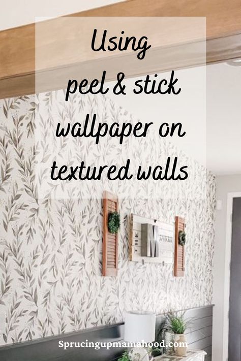 Peel And Stick Wallpaper For Laundry Room, Peel And Stick Wallpaper Unfinished Basement, Best Peel And Stick Wallpaper For Textured Walls, Peel And Stick Accent Wall Ideas, Accent Wall With Peel And Stick Wallpaper, Peel And Stick Wallpaper On Uneven Wall, Pantry Peel And Stick Wallpaper, Peel And Stick Bathroom Ideas, Peelable Wallpaper Removable Wall