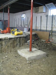 Digging Basement Deeper, Digging Out A Basement, Basement Dig Out, Dig Out Basement, Bulkhead Ideas, Basement Addition, Basement Foundation, Old Basement, Basement Remodel Diy