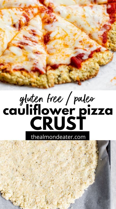 Cauliflower Flour Pizza Crust, Cauliflower Flour Recipes, Cauliflower Rice Pizza, Cauliflower Rice Pizza Crust, Cauliflower Pizza Crust No Cheese, The Best Cauliflower Pizza Crust, Healthy Cauliflower Crust Pizza, Vegan Gluten Free Cauliflower Pizza Crust, Cauliflower Base Pizza