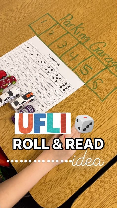 Carly Robertson | Education Resources & Ideas | Beep Beep!🚗 🎲Another idea for you to add to your arsenal of UFLI Roll and Read ideas! To play: 🩷Each player gets a roll and read mat and… | Instagram Reading Rods Activities, Whole Group Phonics Games, Roll And Write Letters, Roll And Read Cvc Words Free, Ufli Activities, Ufli Foundations Kindergarten, 1st Grade Centers, Reading Games For Kids, Roll And Read