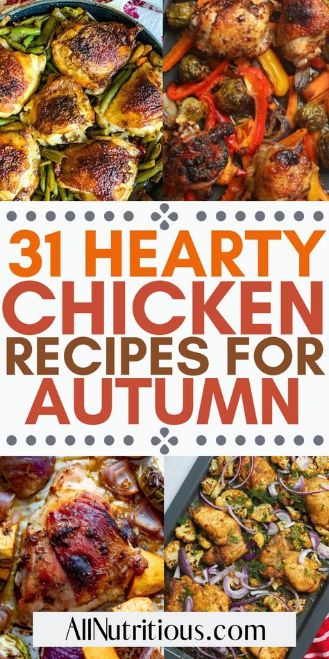 Fall Harvest Dinner, Fall Chicken Recipes, Baked Chicken Cutlets, Slow Cooker Chicken Stew, Chicken Thighs Dinner, Harvest Dinner, Hearty Chicken, Simple Family Meals, Chicken Sweet Potato