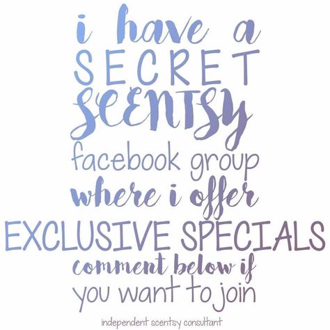 Names For Facebook, Scentsy Vip Group, Scentsy Tips And Tricks, Facebook Group Posts, Scentsy Party Ideas, Scentsy Post Ideas, Scentsy Sample Ideas, Scentsy Flyers, Scentsy Posts