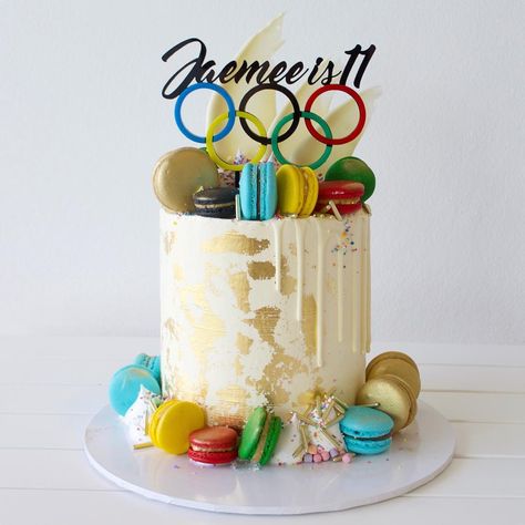 @deliciousbysara on Instagram: “When you are training your best to one day make the Olympic team ! Happy 11th birthday Jaemee 🥇all the best with your journey 🎉custom…” Olympic Theme Cake, Happy 11th Birthday, Olympic Theme, Golden Birthday, Adult Birthday Party, Olympic Team, 11th Birthday, 12th Birthday, 8th Birthday