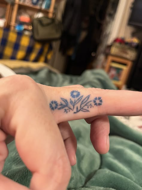 Blue Tattoo On Brown Skin, Navy Blue Tattoo, Dark Blue Tattoo, Impulsive Tattoos, Blue Ink Tattoo, Blue Ink Tattoos, Square Tattoo, Sorry Mom, Western Tattoos