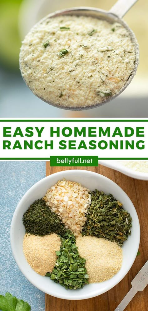 Homade Ranch Dressing Recipes Easy, Ranch Dressing Seasoning Mix Recipe, Dry Ranch Seasoning Mix Recipe, Diy Dry Ranch Seasoning, Homemade Ranch Seasoning Packet, Ranch Powder, Ranch Seasoning Recipes, Homemade Ranch Dressing Mix, Dry Ranch Seasoning