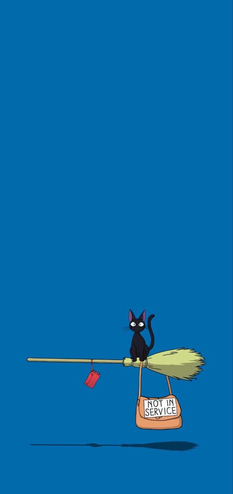 Kiki's Delivery Service Phone Wallpaper, Kikis Delivery Service Lockscreen, Studio Ghibli Wallpaper Kiki, Jiji Wallpaper Studio Ghibli, Gibli Studio Wallpaper Iphone, Warawara Ghibli Wallpaper, Ghibli Wallpaper Phone, Jiji Cat Wallpaper, Jiji Background