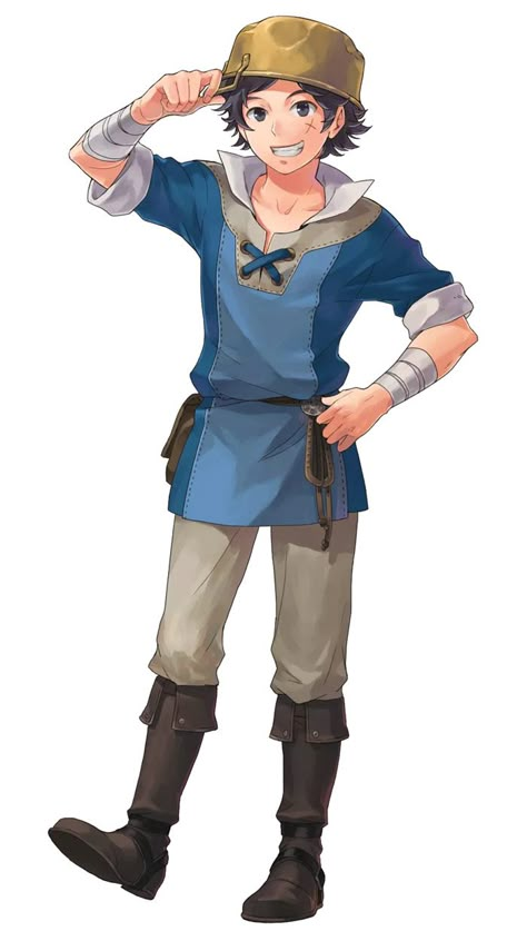 Donnel from Fire Emblem Heroes Young Male Character Art, Fire Emblem Character Design, Fire Emblem Male Characters, Alfonse Fire Emblem, Fire Emblem Hapi Art, Fire Emblem Portraits, Fire Emblem Three Houses Character Design, Donnel Fire Emblem, Fire Emblem Heroes